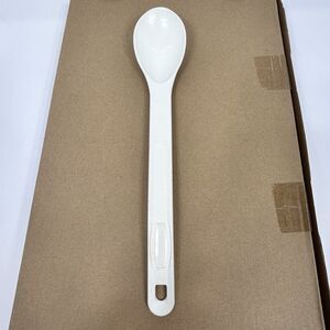 Rubbermaid White Serving Basting Solid Spoon Nylon Plastic 1973 Vintage USA